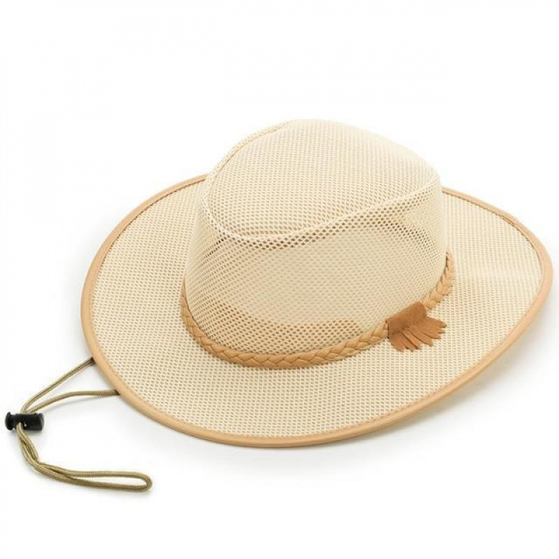 Topi Jazz Pria Bahan Tali Bern - Cowboy Hat Straw ulasan dan harga