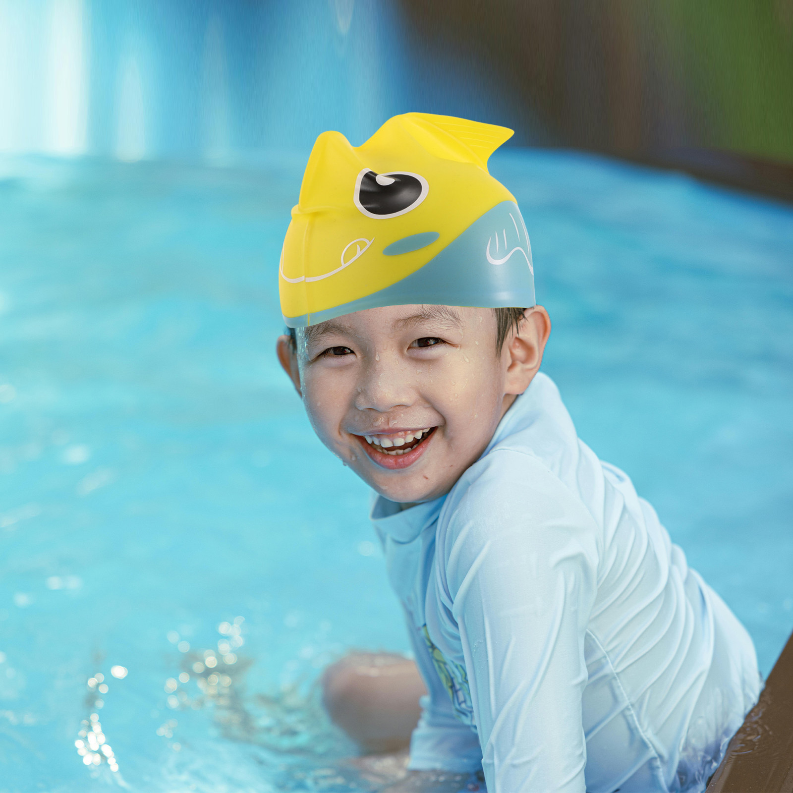 Topi Renang Anak-anak dengan M - Swim Hat Silicone ulasan dan harga